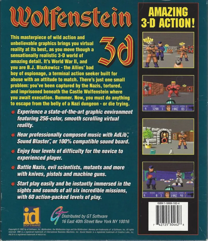 Wolfenstein 3D box back