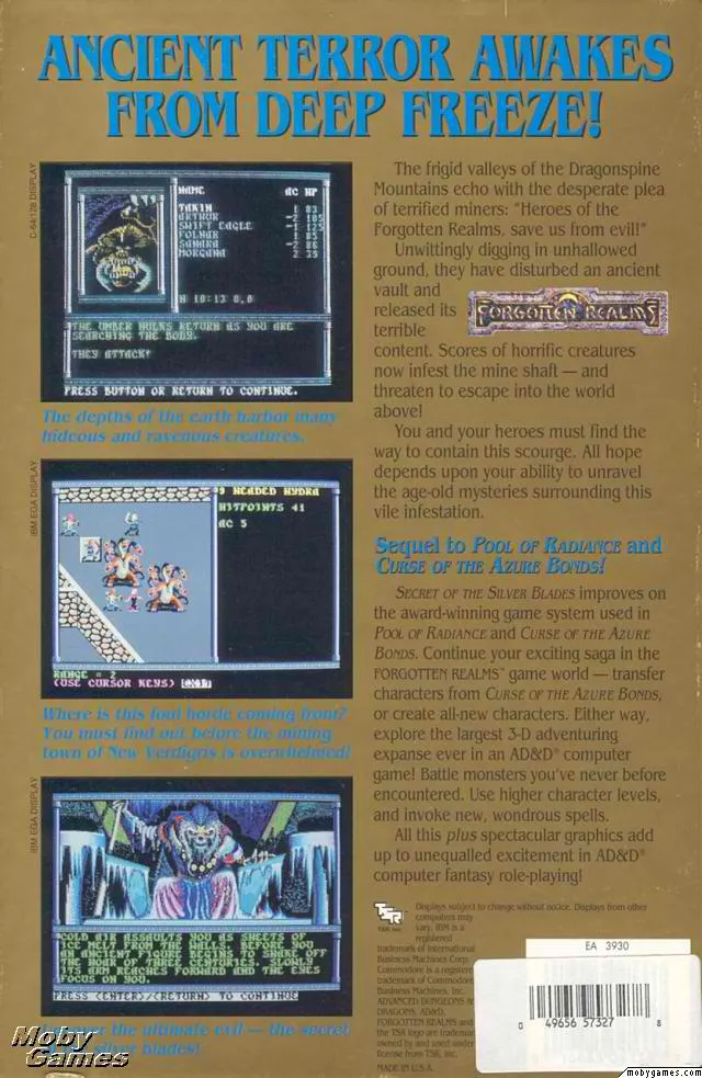 Backdrop artwork for Secret of the Silver Blades