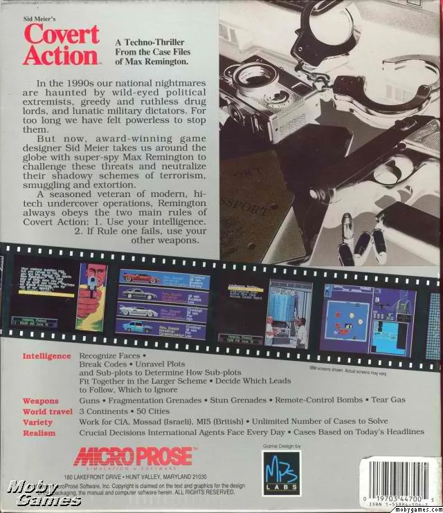 Backdrop artwork for Covert Action, Sid Meier's