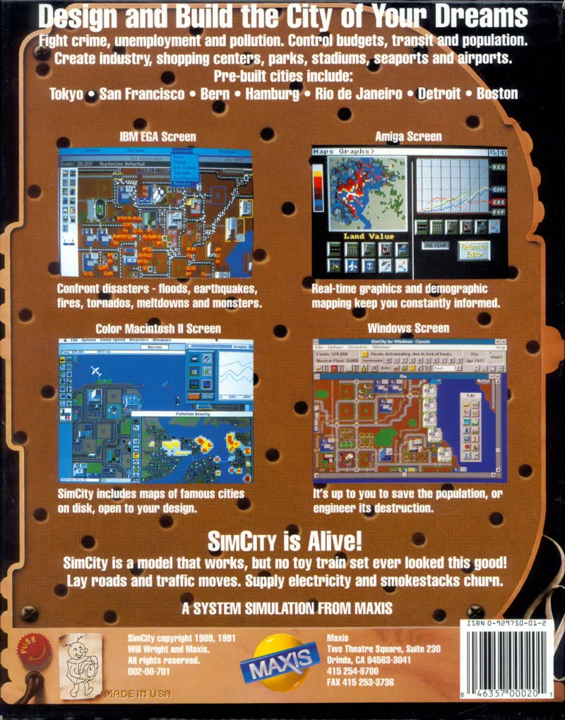 Backdrop artwork for SimCity