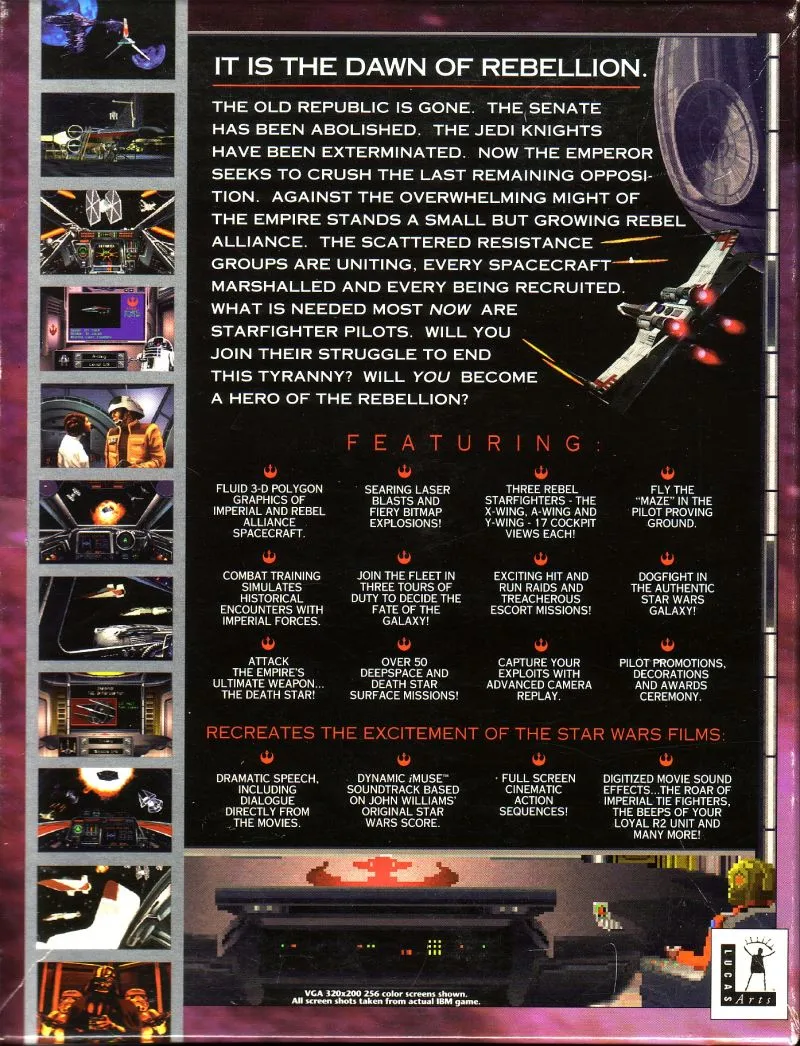 Backdrop artwork for Star Wars: X-Wing