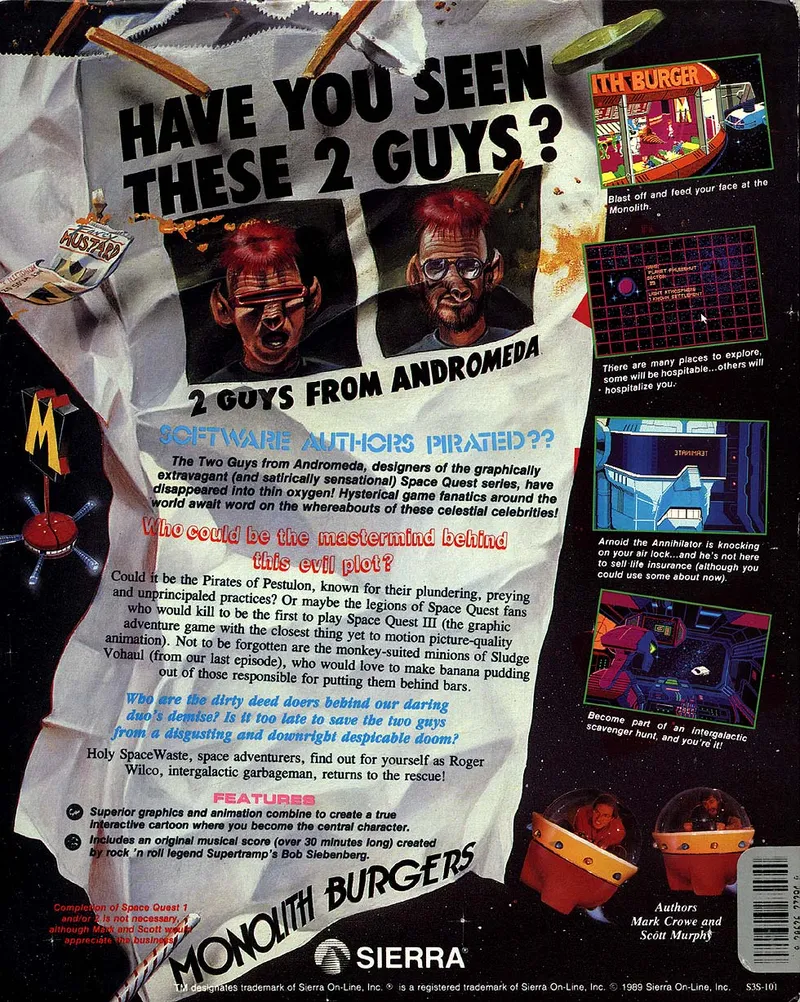 Backdrop artwork for Space Quest III: The Pirates of Pestulon