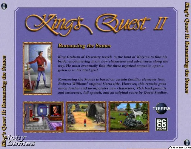 Backdrop artwork for King's Quest II: Romancing the Stones VGA v2.0
