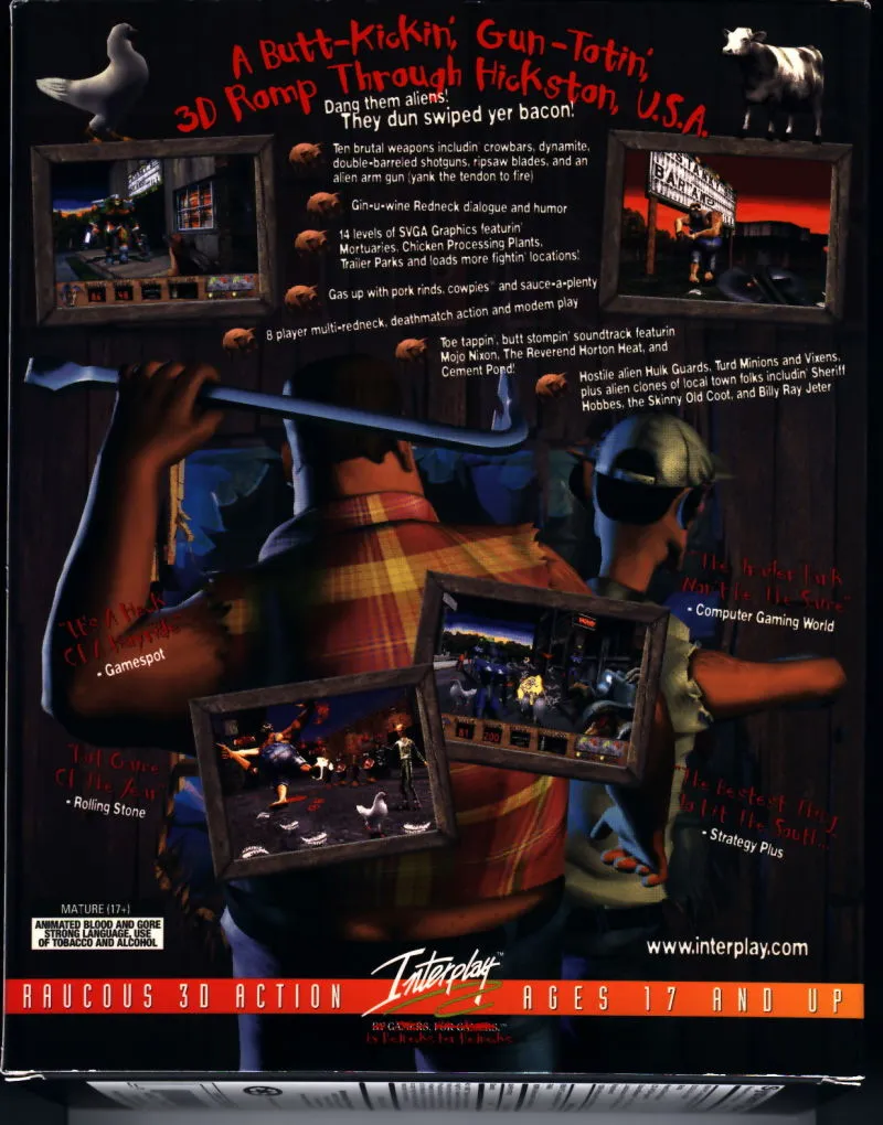 Redneck Rampage box back