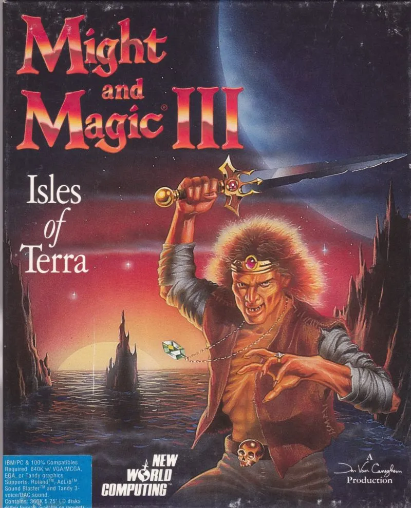 Backdrop artwork for Might and Magic III: Isles of Terra