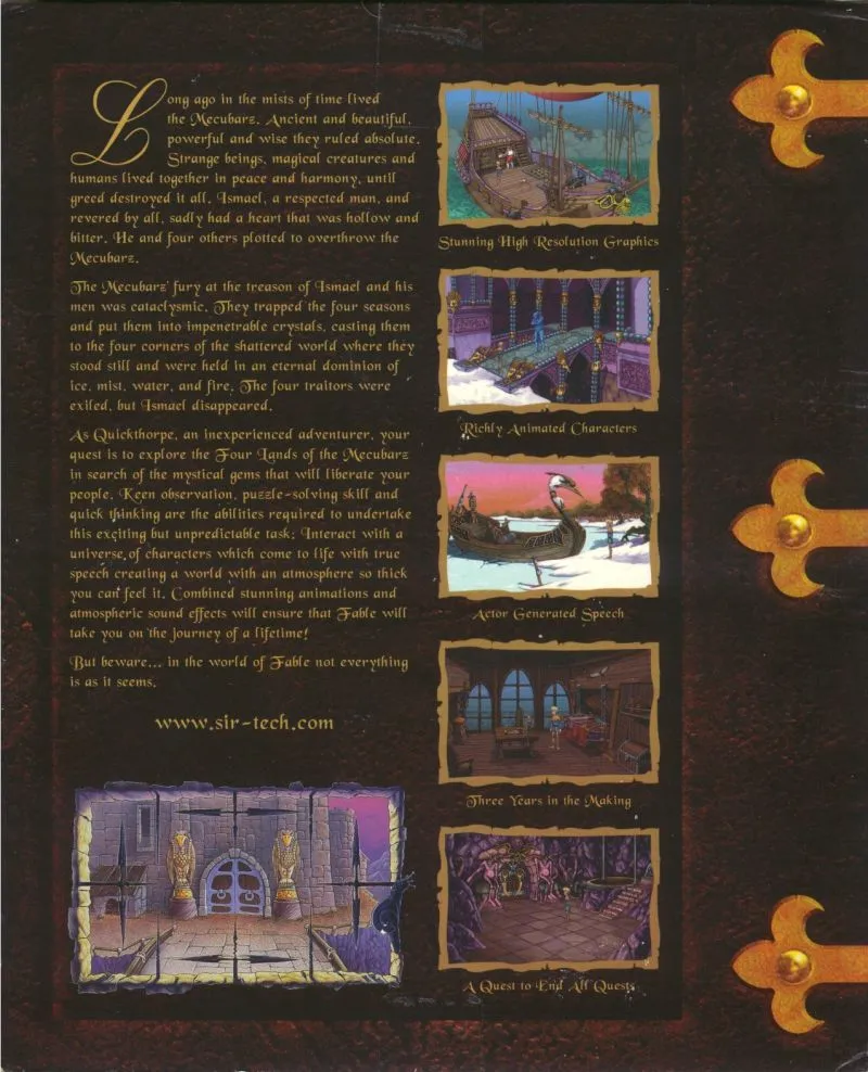 Fable box back