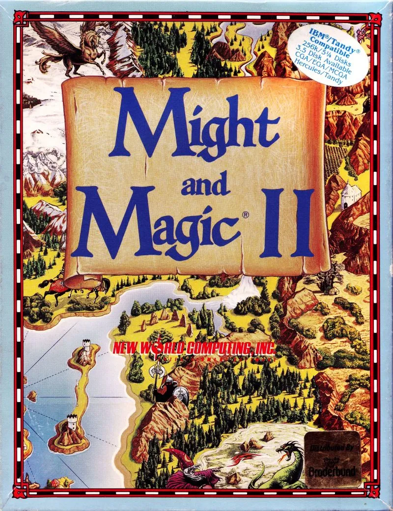 Backdrop artwork for Might and Magic II: Gates to Another World