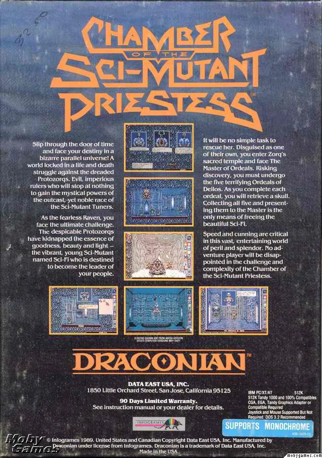 Backdrop artwork for Chamber of the Sci-Fi Mutant Priestess