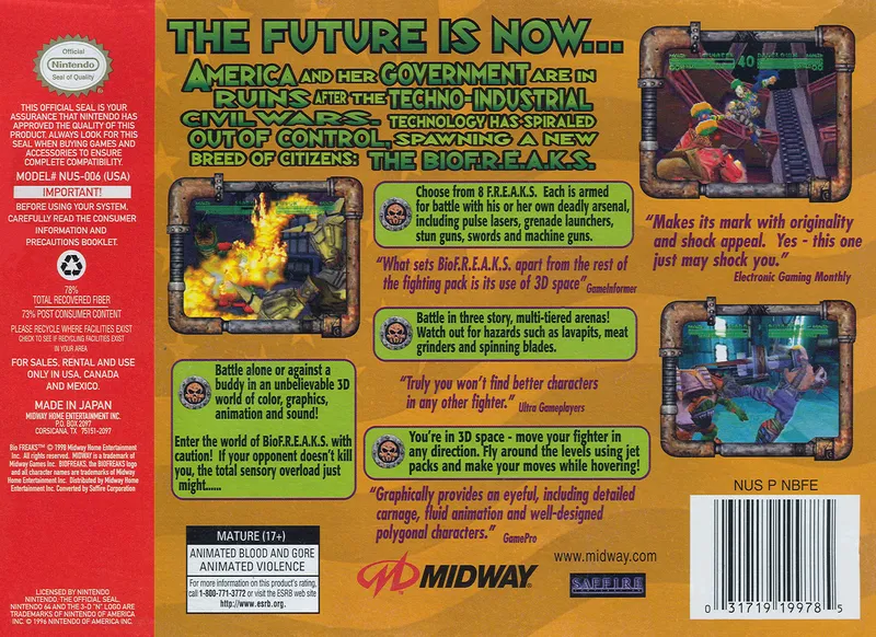 Bio F.R.E.A.K.S. box back