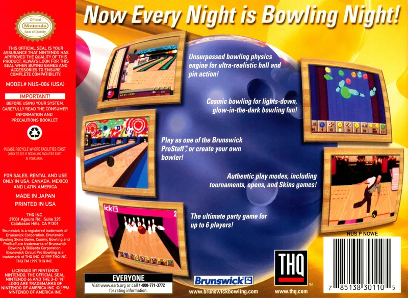 Brunswick Circuit Pro Bowling box back