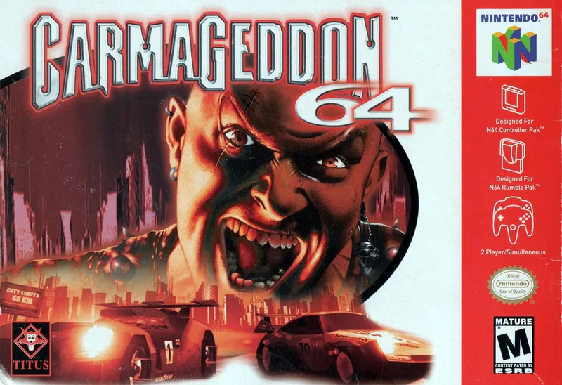 Carmageddon 64 box art