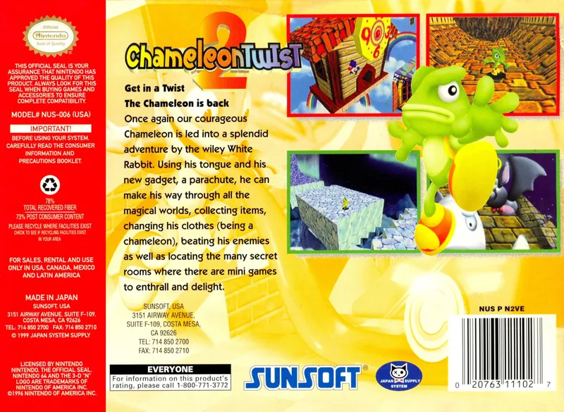 Chameleon Twist 2 box back