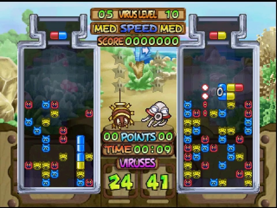 Dr. Mario 64 screenshot