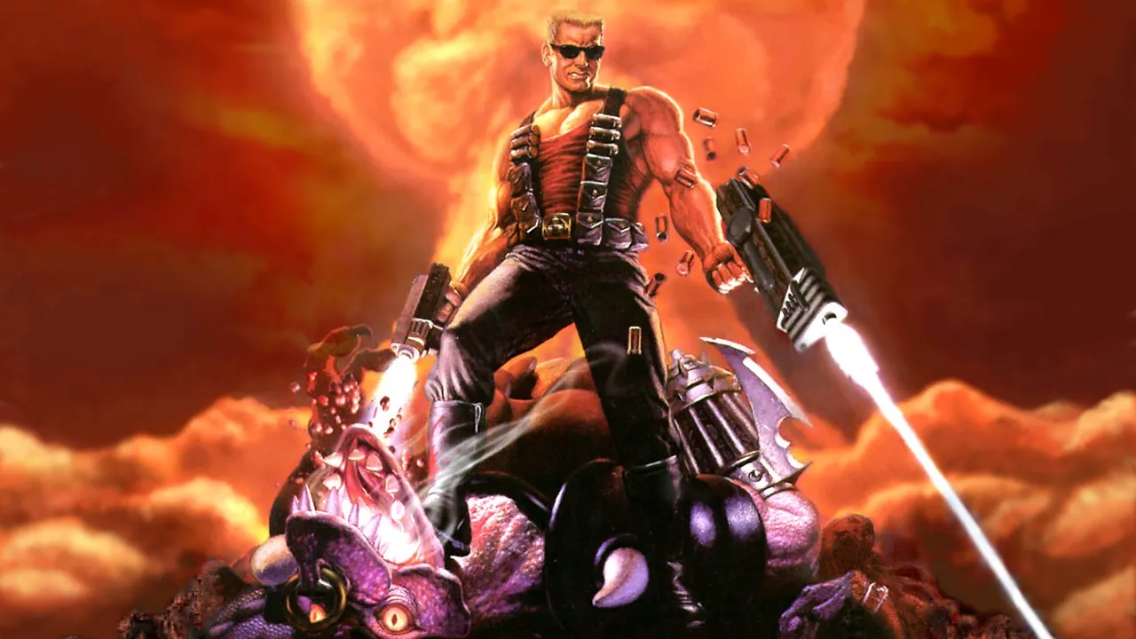 Backdrop artwork for Duke Nukem 64