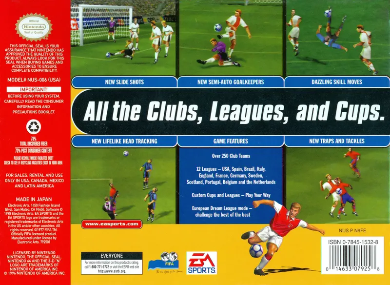 FIFA 99 box back