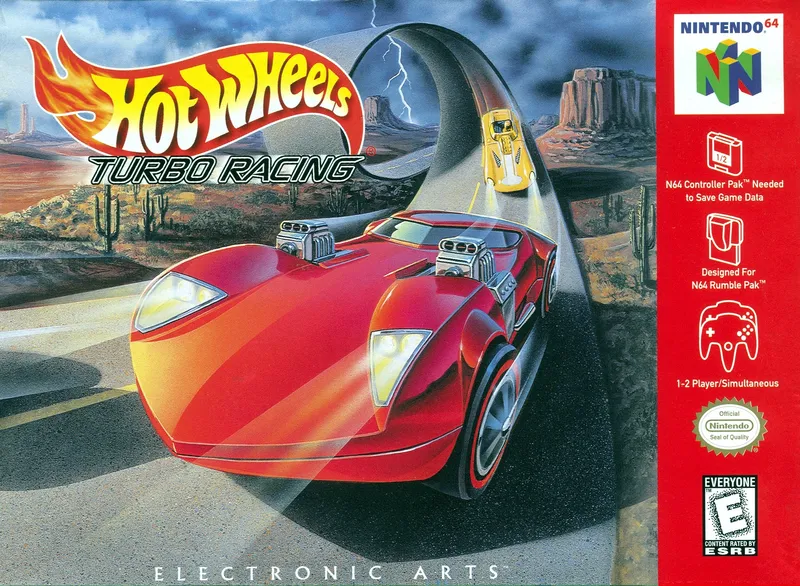 Hot Wheels Turbo Racing box art