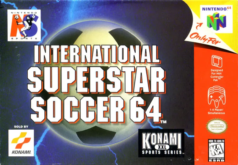 International Superstar Soccer 64 box art