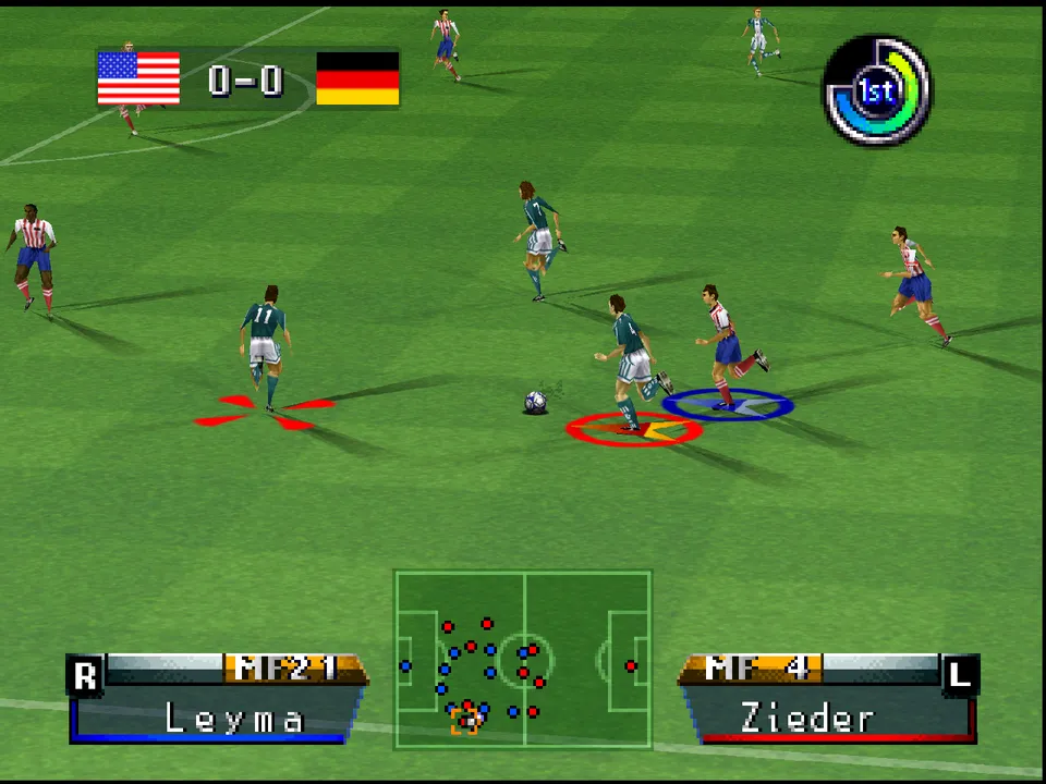 International Superstar Soccer '98 screenshot