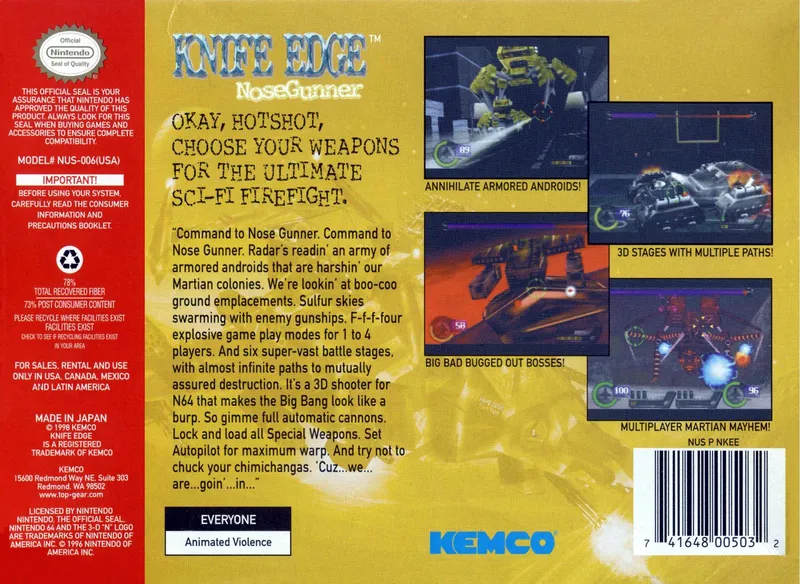 Knife Edge: Nose Gunner box back