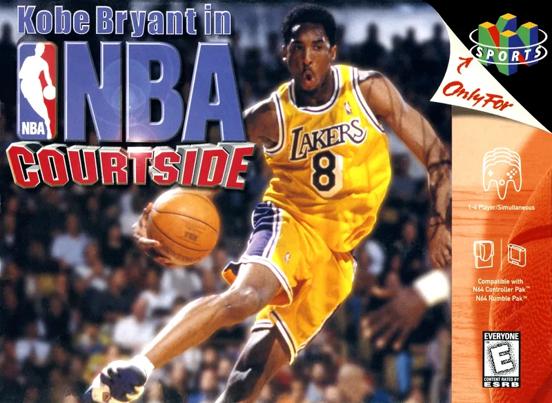 Kobe Bryant in NBA Courtside box art