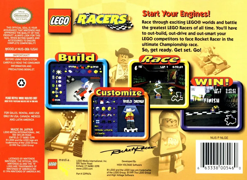 LEGO Racers box back