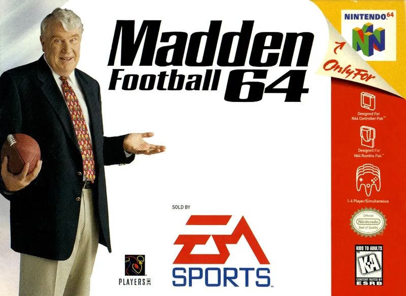 Madden Football 64 box art