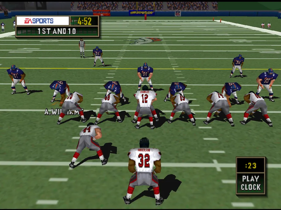 Backdrop artwork for Madden NFL 2000