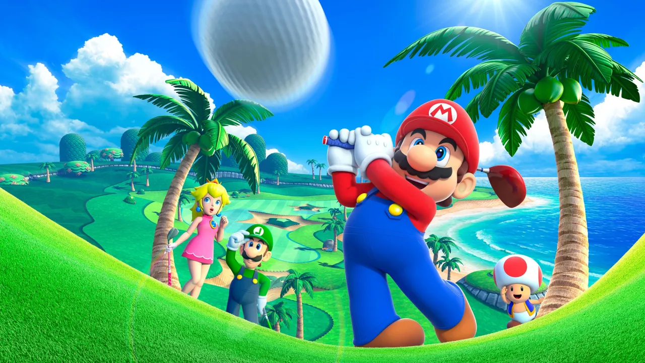 Backdrop artwork for Mario Golf