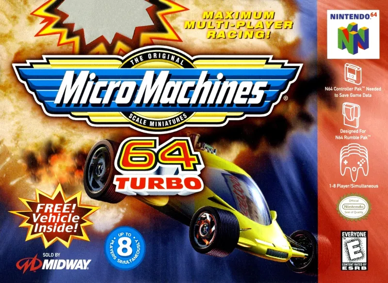 Micro Machines 64 Turbo box art