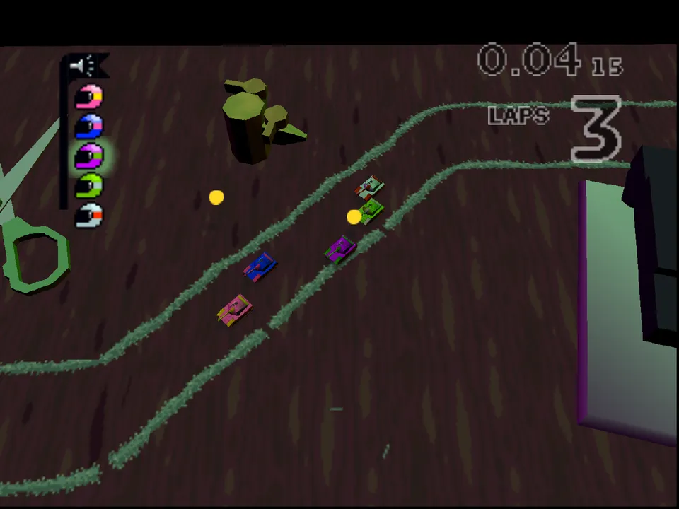 Backdrop artwork for Micro Machines 64 Turbo