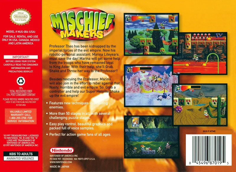Mischief Makers box back