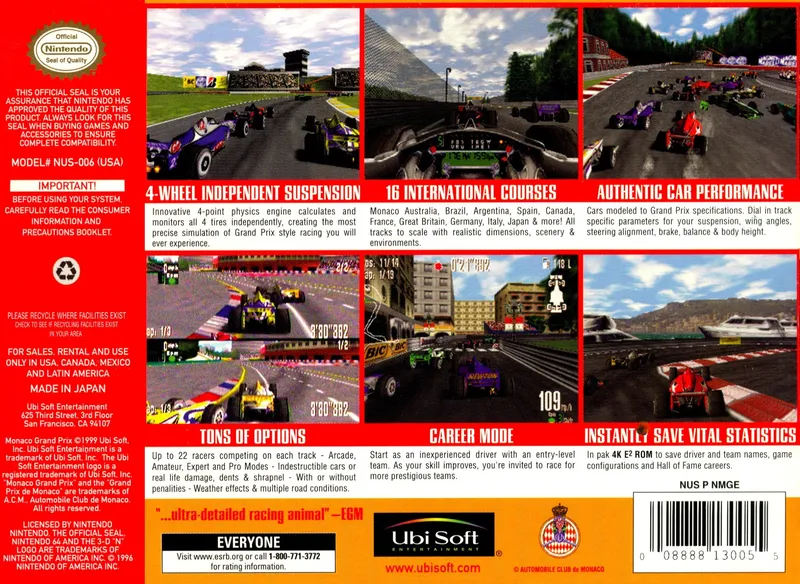 Monaco Grand Prix box back