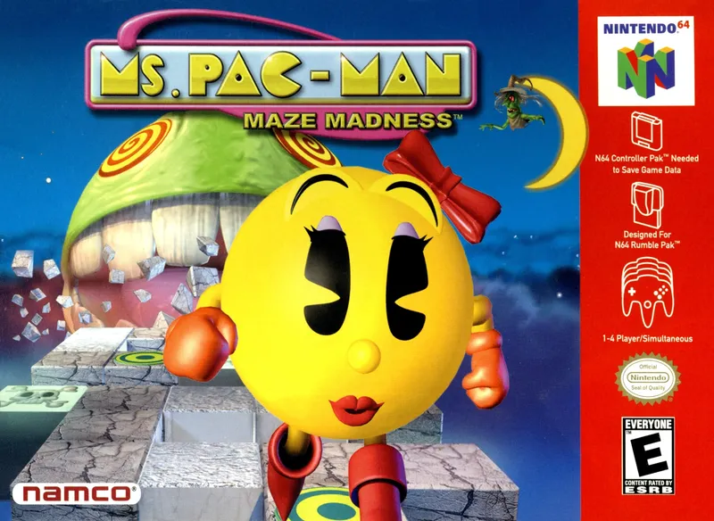 Ms. Pac-Man Maze Madness box art