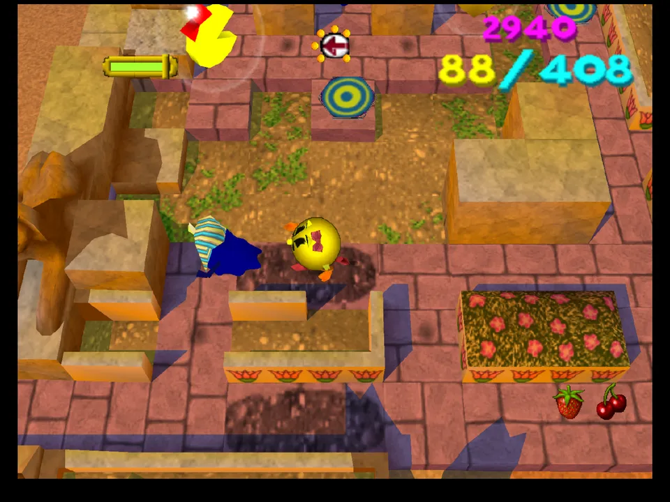 Backdrop artwork for Ms. Pac-Man Maze Madness