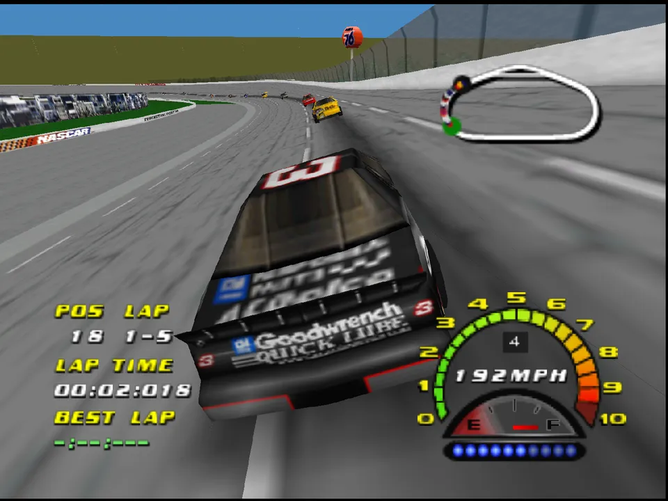 Backdrop artwork for NASCAR 2000