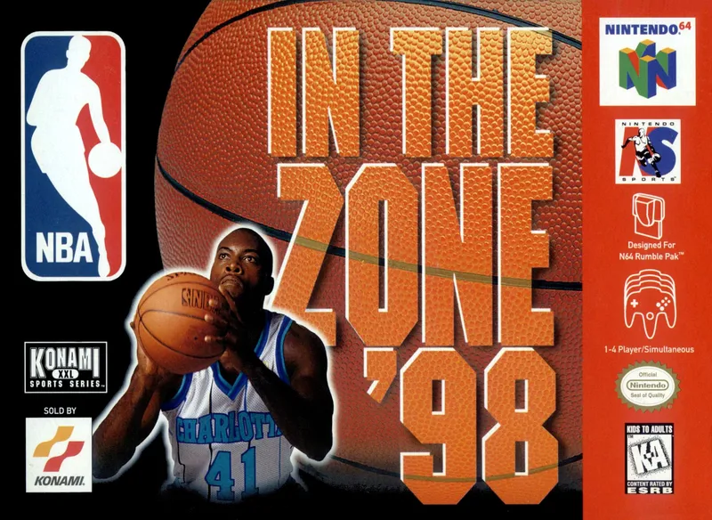 NBA in the Zone '98 box art
