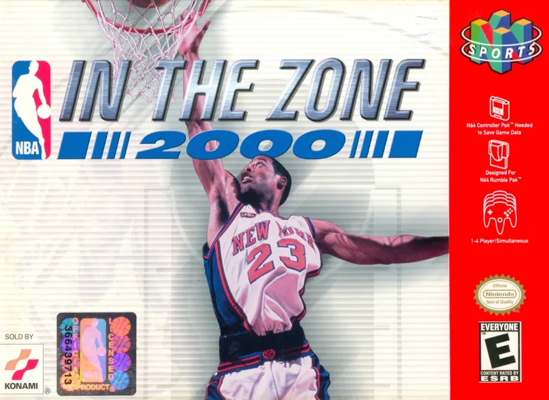 NBA in the Zone 2000 box art