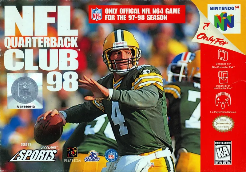 NFL Quarterback Club 98 box art