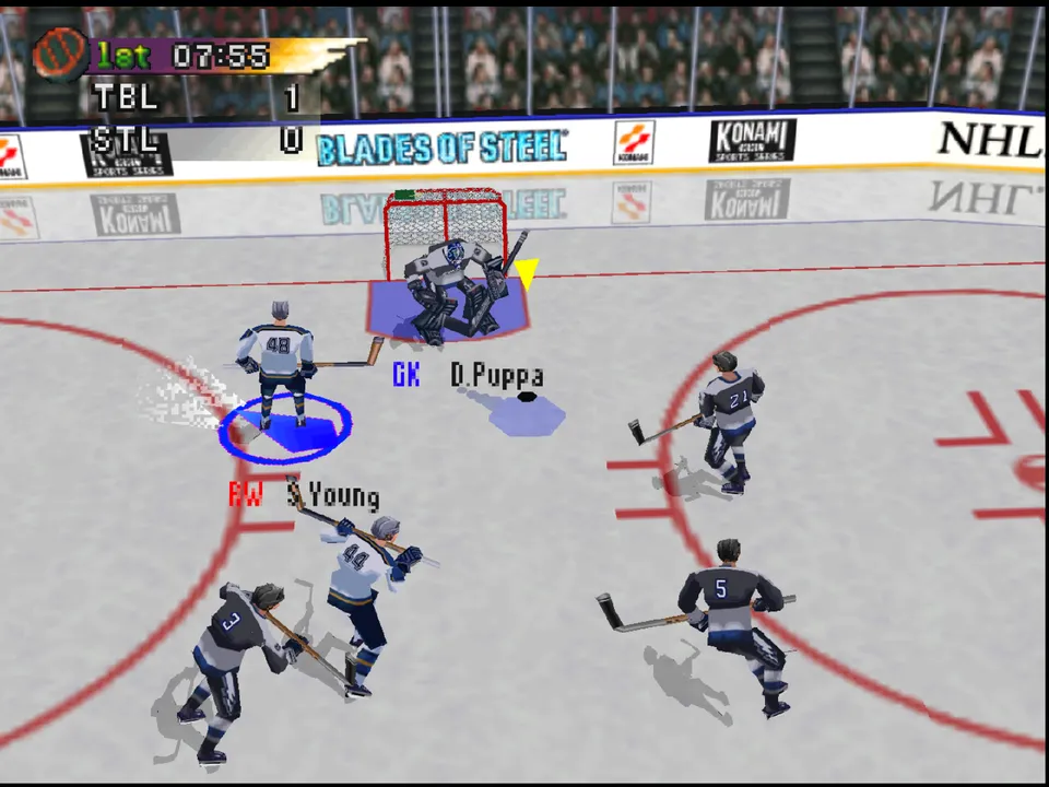 Backdrop artwork for NHL Blades of Steel '99