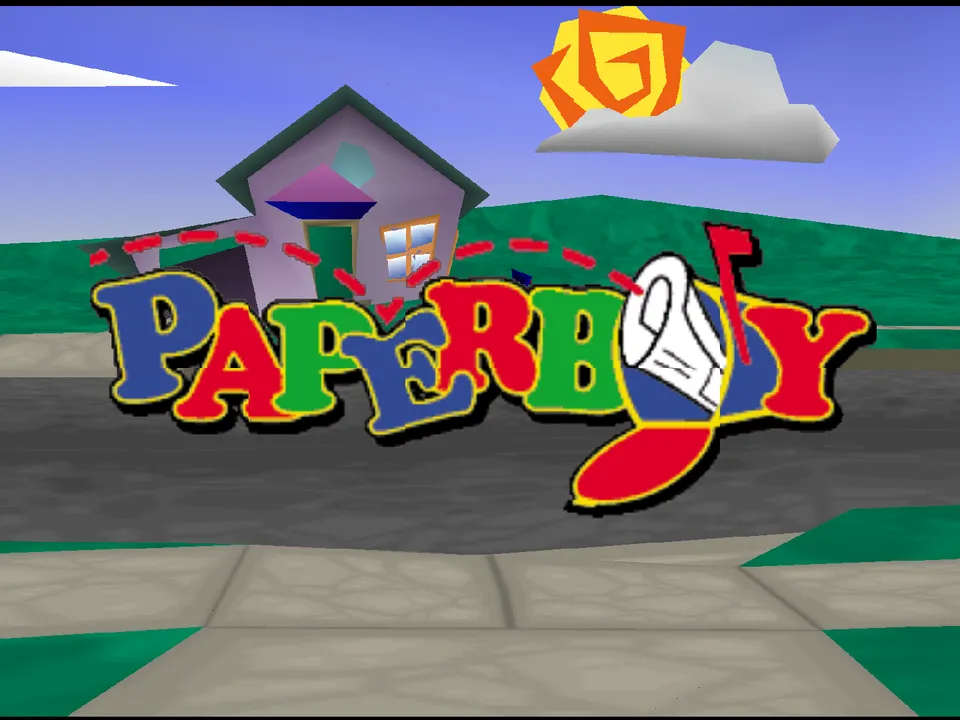 Paperboy screenshot