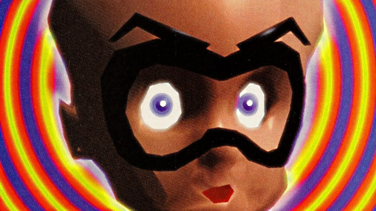 Backdrop artwork for Robotron 64