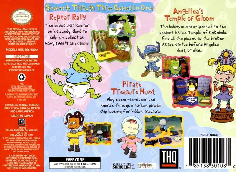 Rugrats: Scavenger Hunt box back