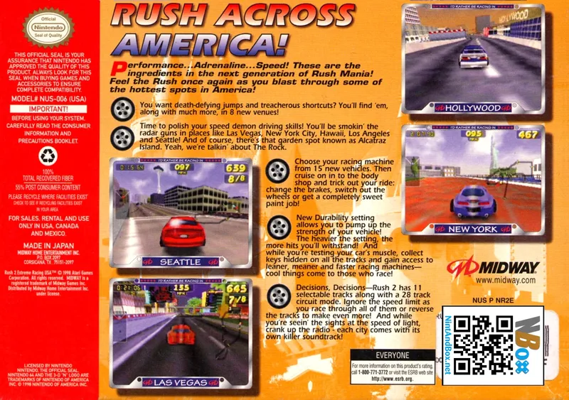Rush 2: Extreme Racing USA box back