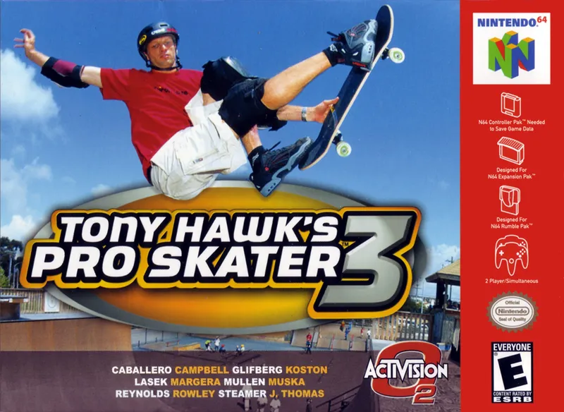 Tony Hawk's Pro Skater 3 box art