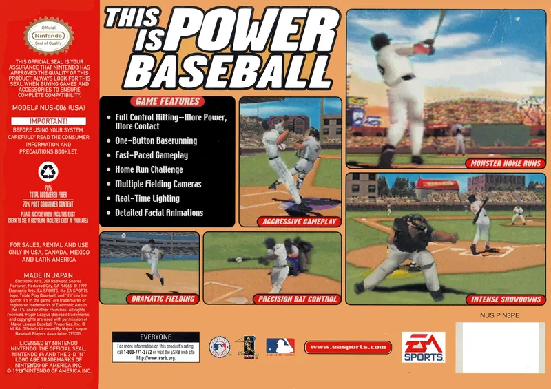 Triple Play 2000 box back