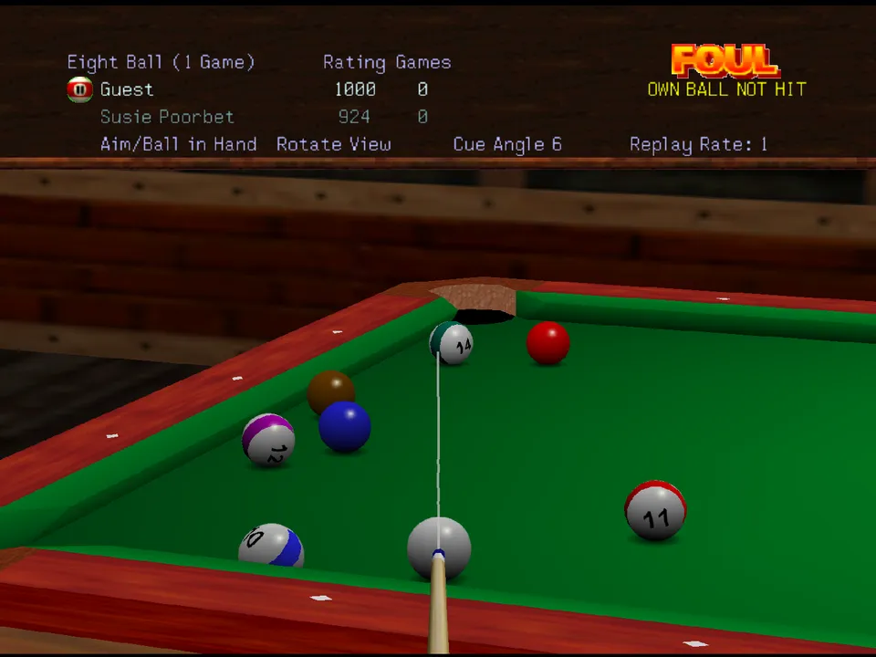 Backdrop artwork for Virtual Pool 64