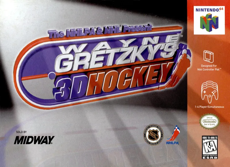 Wayne Gretzky's 3D Hockey box art