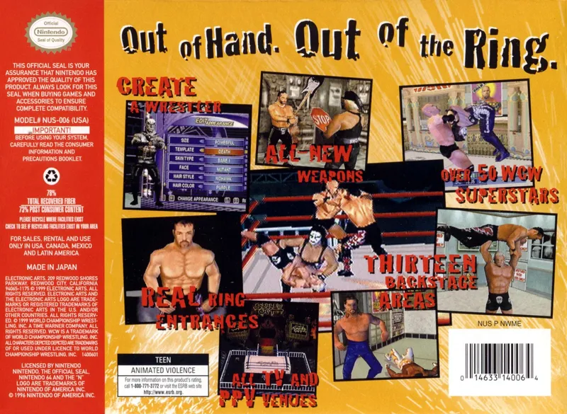 WCW Mayhem box back