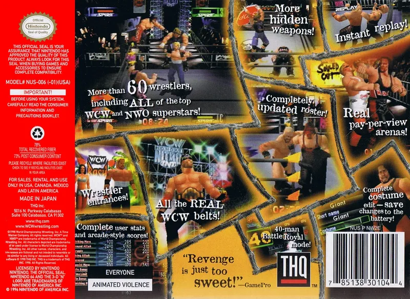WCW/nWo Revenge box back