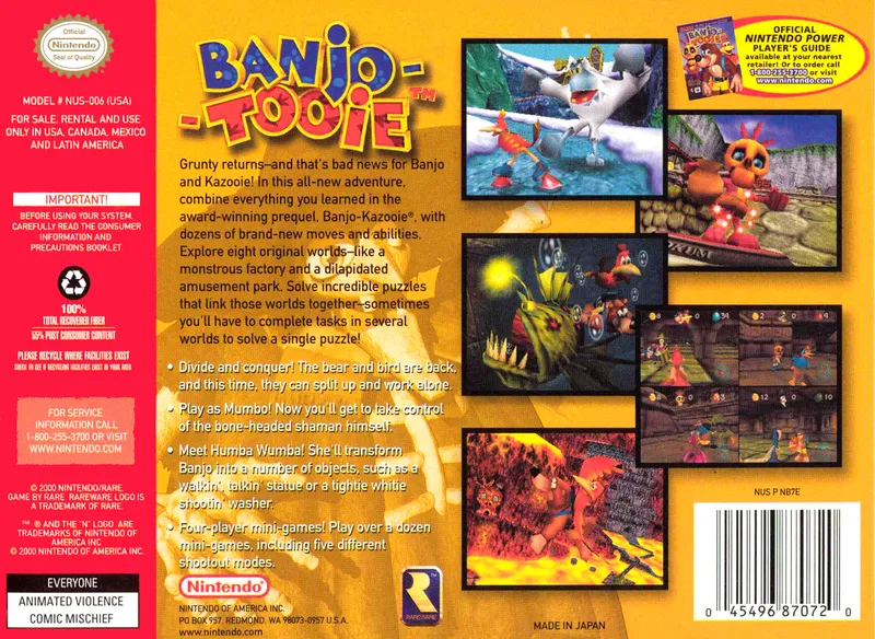 Banjo-Tooie box back